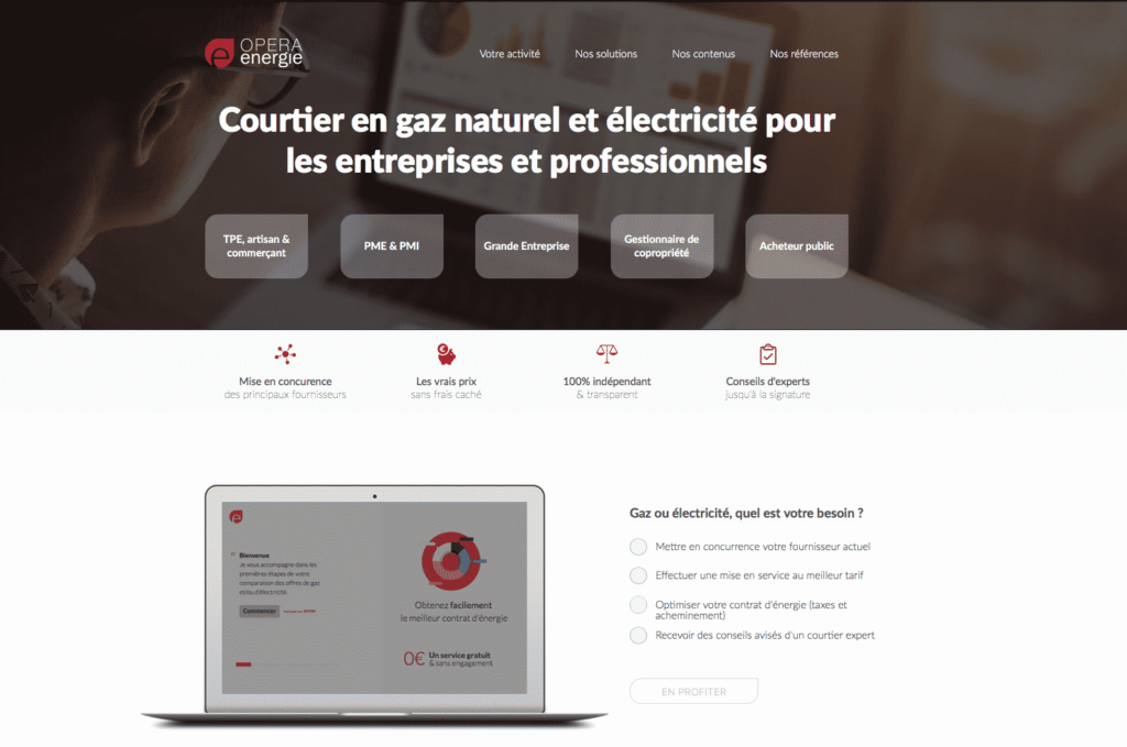 Opéra Energie présente son nouveau site de courtage