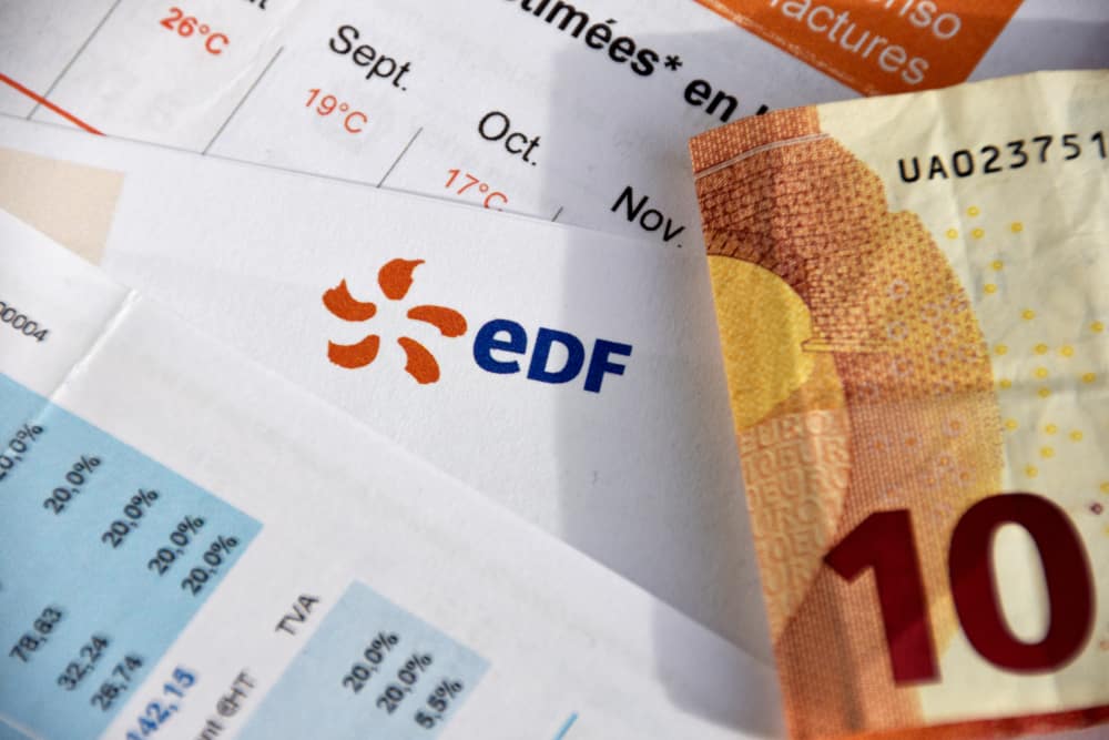 facture edf billet dix euros