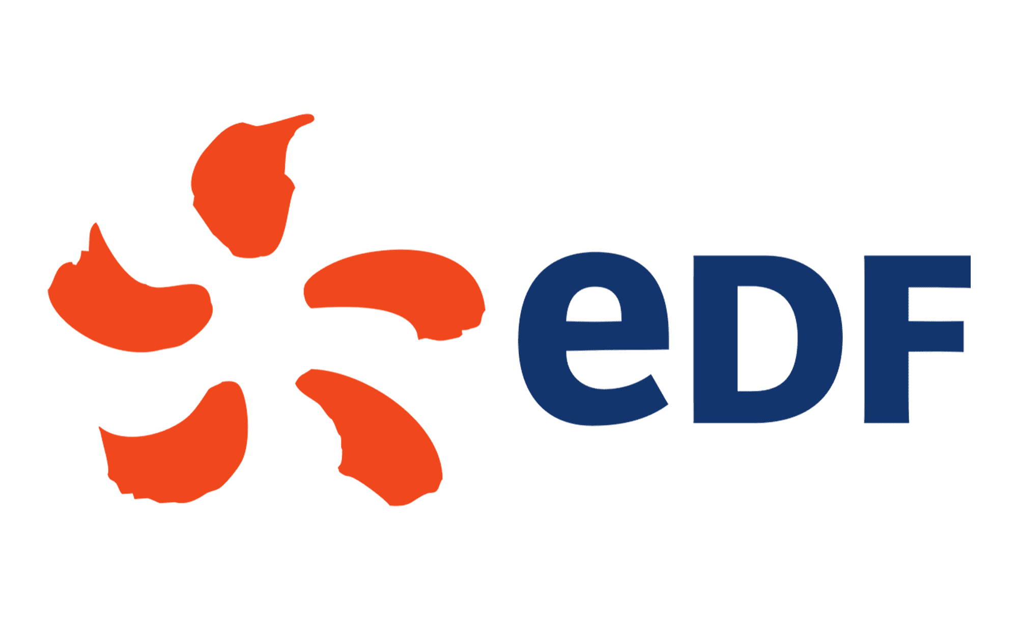 Logo EDF, fournisseur historique d'électricité