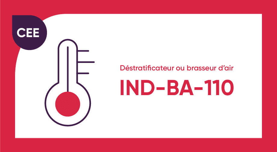 Destratificateur air industriel CEE